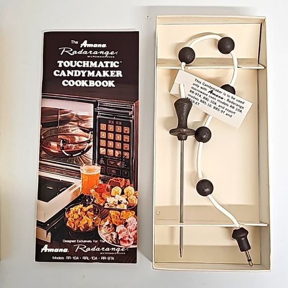 Vintage Amana Radar Range Microwave Oven Touchmatic Candymaker Temp Probe w/Book - Picture 4 of 8